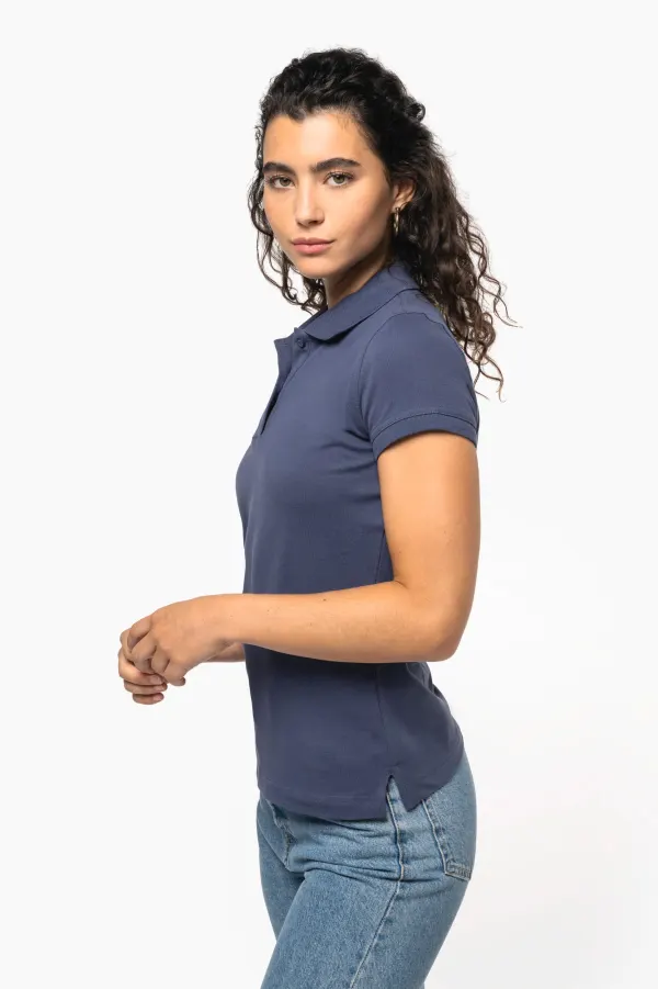Polo piqué manches courtes femme (K240) porté — vue 1