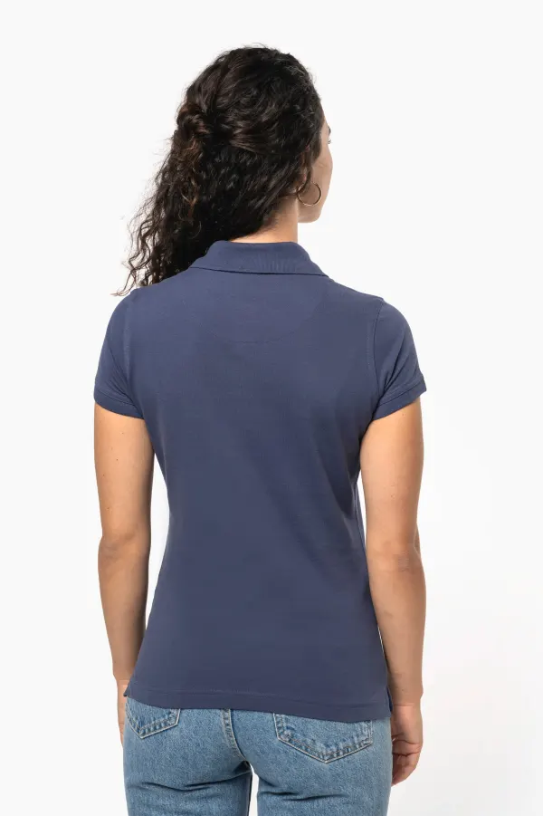 Polo piqué manches courtes femme (K240) porté — vue 2