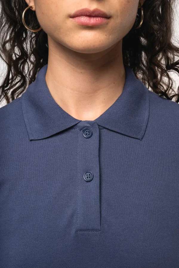Polo piqué manches courtes femme (K240) porté — vue 4