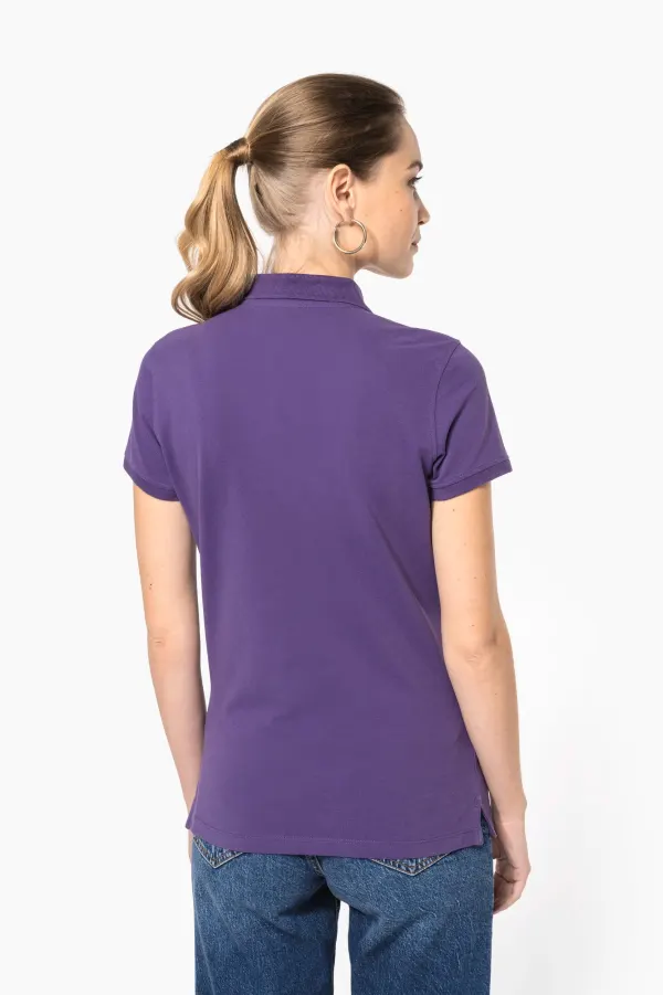 Polo piqué manches courtes femme (K255) porté — vue 1