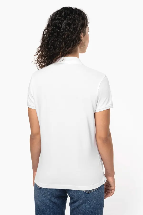 Polo piqué manches courtes femme (K291) porté — vue 1