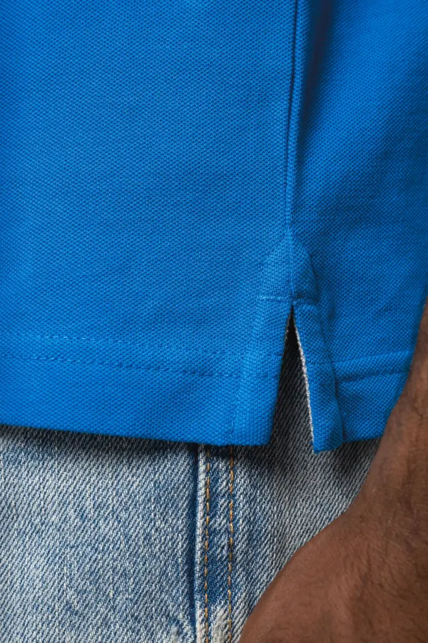 Polo piqué manches courtes homme (K241) porté — vue 4