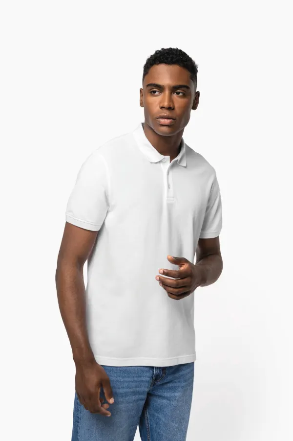 Polo piqué manches courtes homme (K290) porté — vue 3