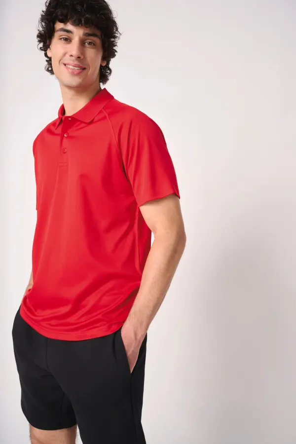 Polo sport homme porté — vue 2