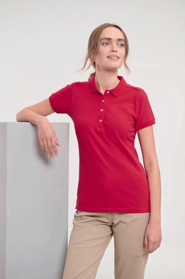 Polo Stretch Femme porté — vue 2
