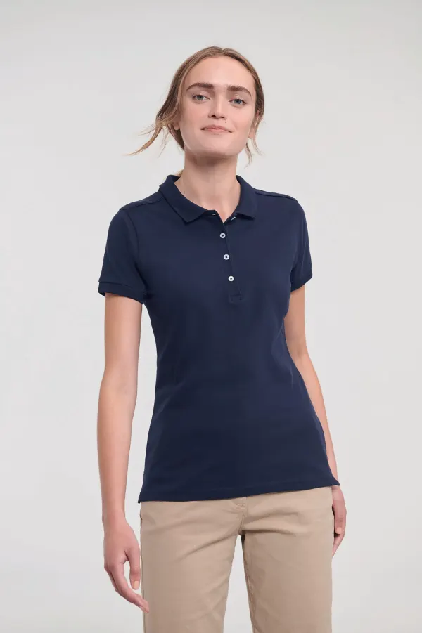 Polo Stretch Femme porté — vue 3