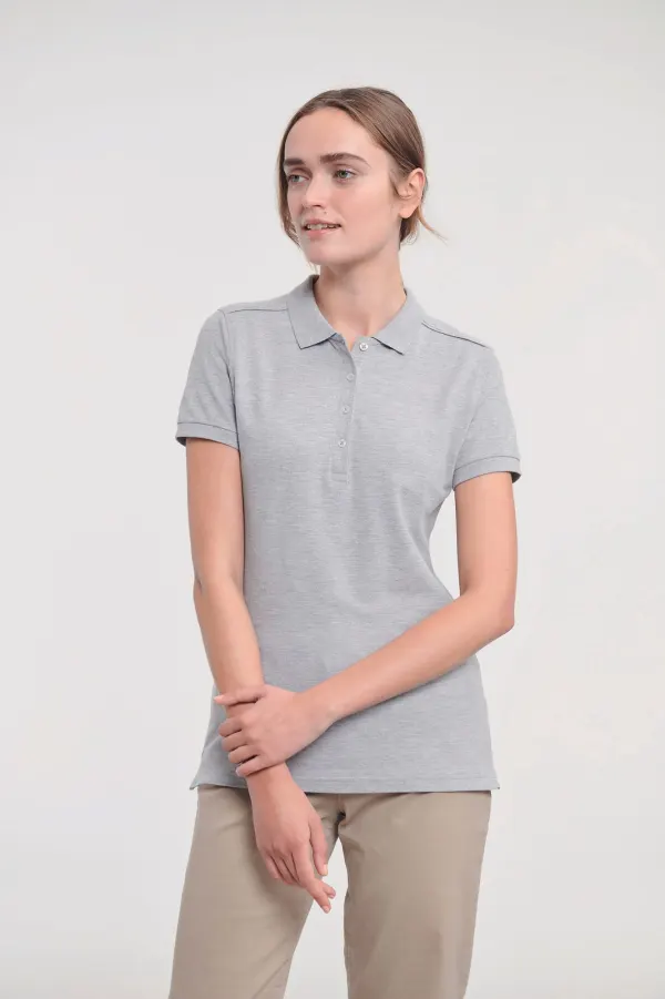 Polo Stretch Femme porté — vue 4