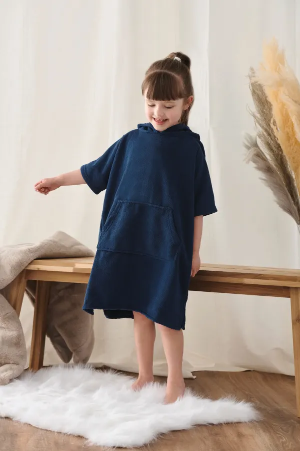 Poncho éponge enfant porté — vue 1