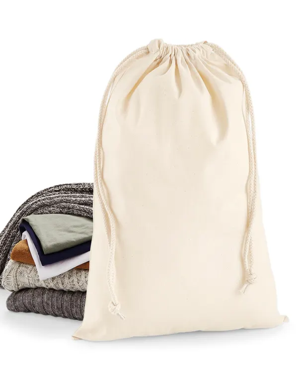 Premium Cotton Stuff Bag porté — vue 2