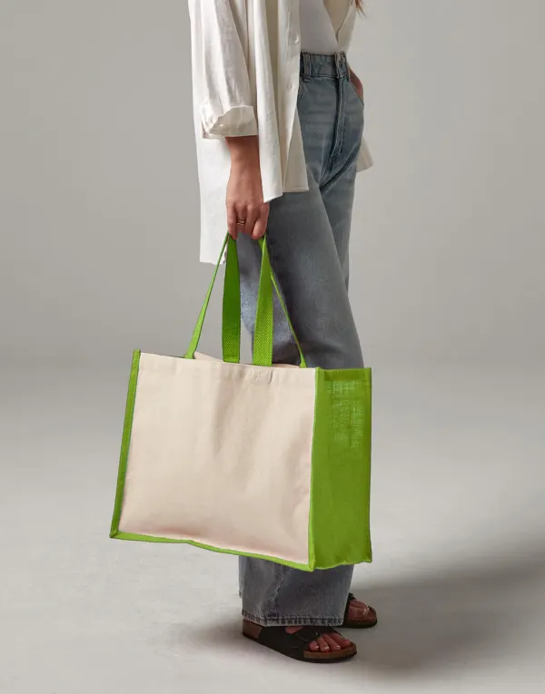 Printers' Jute Classic Shopper porté — vue 1