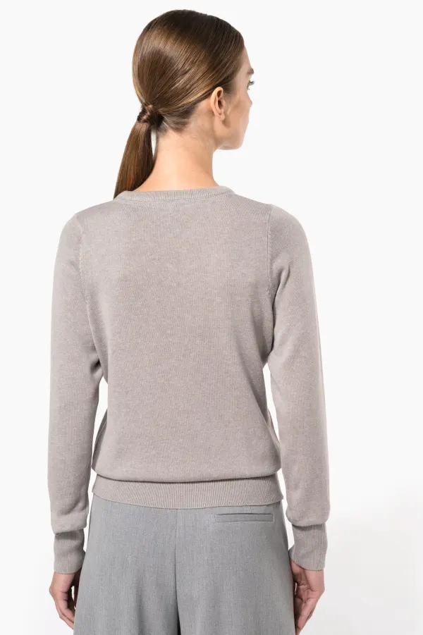 Pull col rond femme porté — vue 1