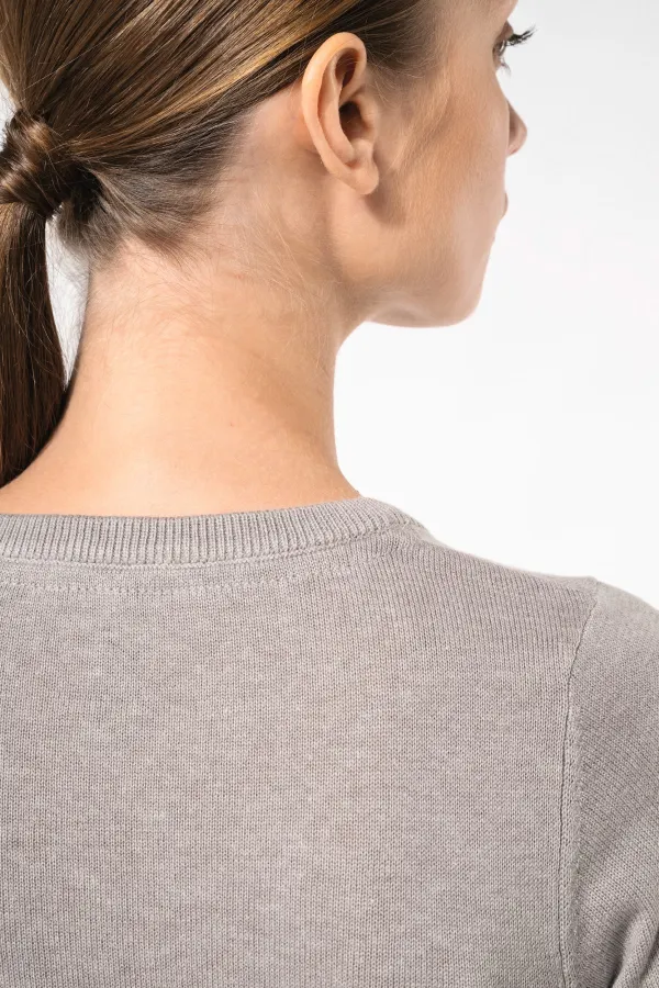 Pull col rond femme porté — vue 3