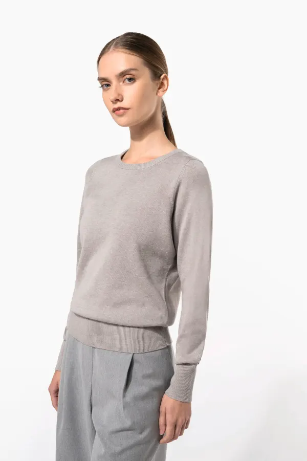 Pull col rond femme porté — vue 4