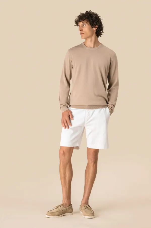 Pull écoresponsable à col rond homme porté — vue 1