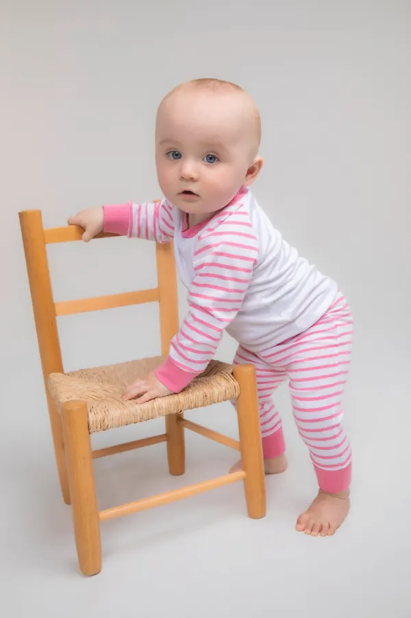 Pyjama à rayures porté — vue 2