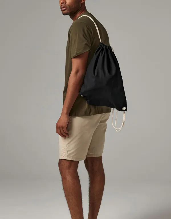 Recycled Cotton Gymsac porté — vue 1
