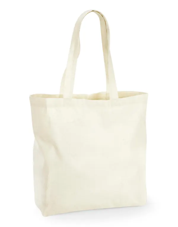 Recycled Cotton Maxi Tote<P/> porté — vue 2