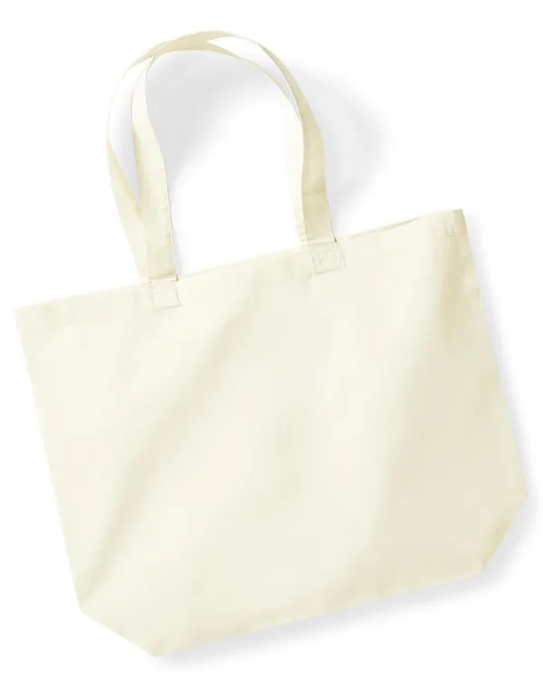 Recycled Cotton Maxi Tote<P/> porté — vue 3