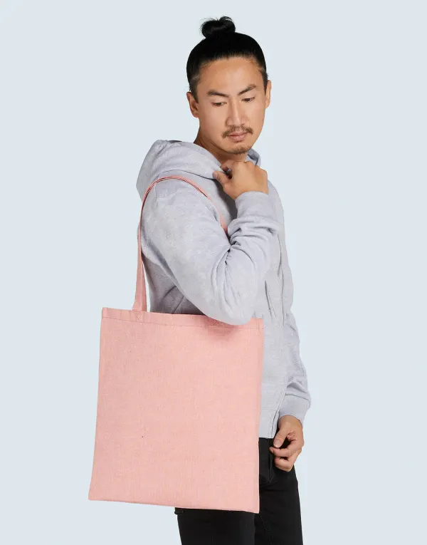 Recycled Cotton/Polyester Tote LH porté — vue 1