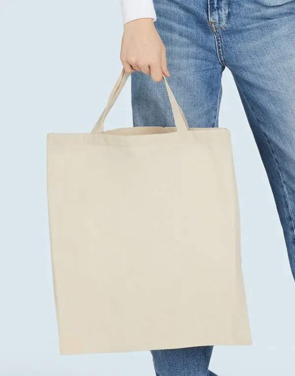 Recycled Cotton/Polyester Tote SH porté — vue 1