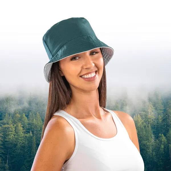 RECYCLED REVERSIBLE BUCKET HAT porté — vue 1