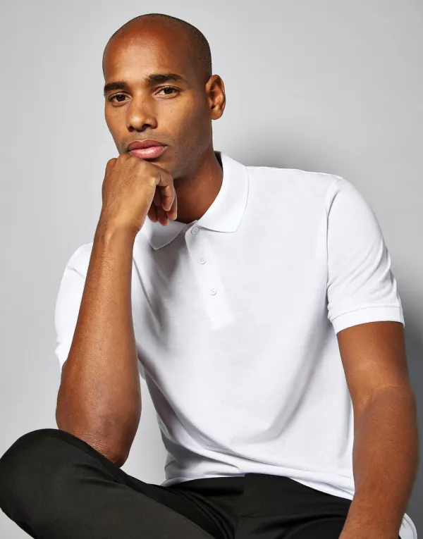 Regular Fit Superwash® 60º Jersey Polo porté — vue 1