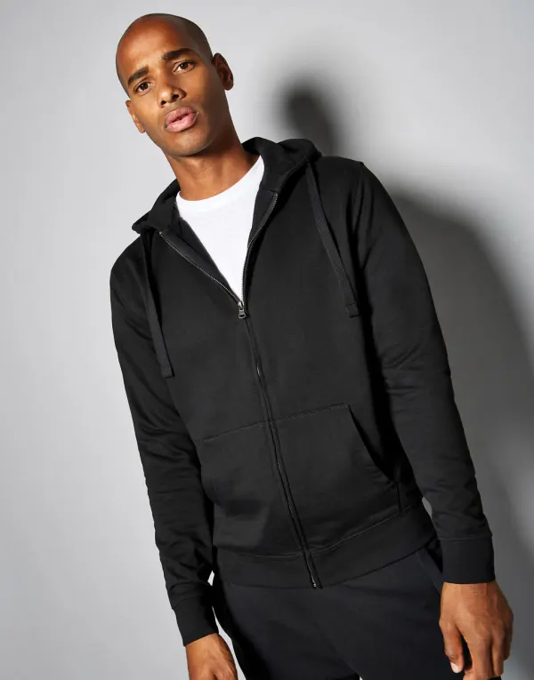 Regular Fit Zipped Hoodie Superwash® 60º porté — vue 3