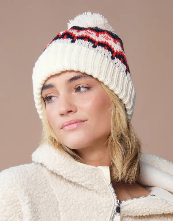 Retro Ski Beanie porté — vue 1