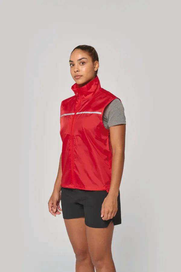 Runner - gilet d'entraînement dos filet unisexe porté — vue 2