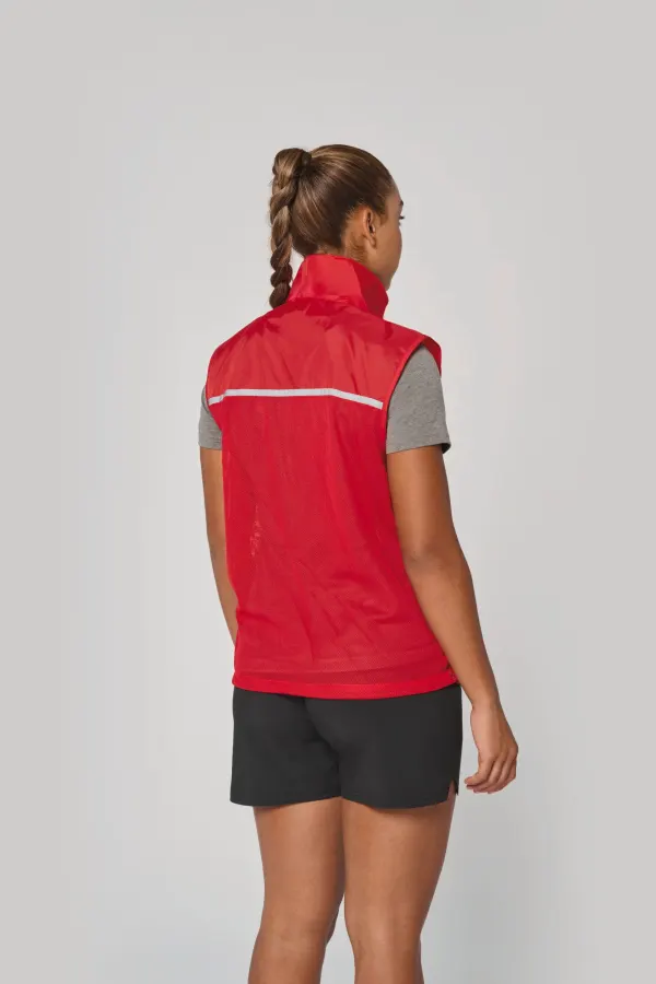 Runner - gilet d'entraînement dos filet unisexe porté — vue 3