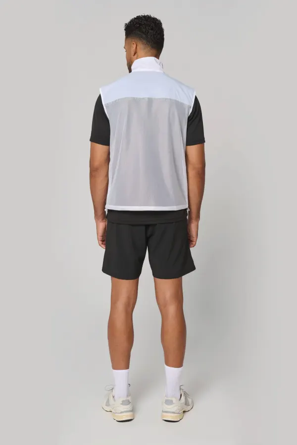 Runner - gilet d'entraînement dos filet unisexe porté — vue 4
