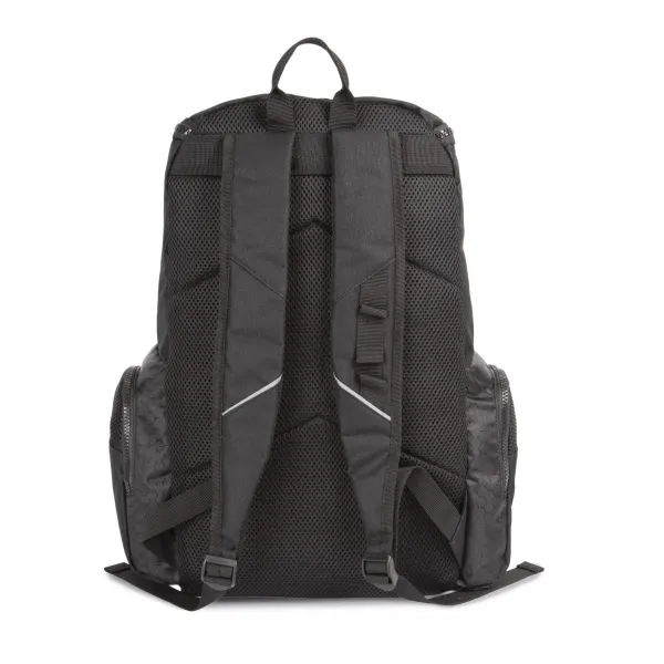 Sac à dos de sport recyclé avec porte-objets porté — vue 3
