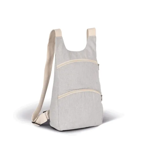 Sac à dos recyclé avec poche arrière antivol porté — vue 2