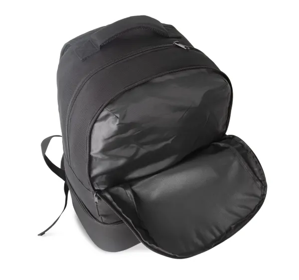 Sac à dos sports d'équipe à fond rigide porté — vue 4