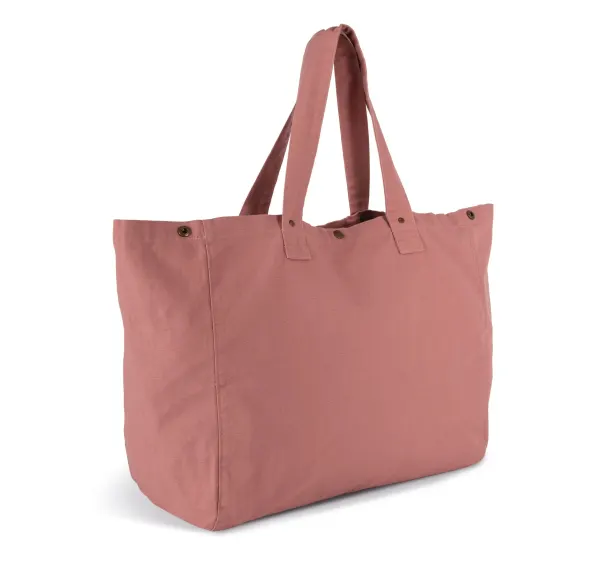 Sac de shopping en coton délavé porté — vue 3