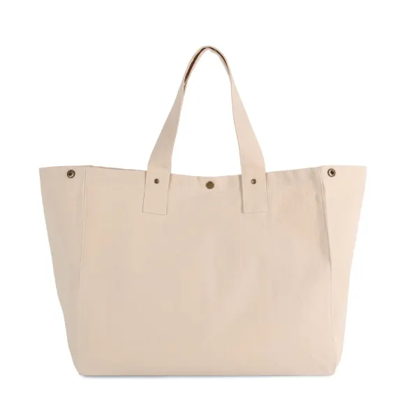 Sac de shopping en coton délavé porté — vue 4