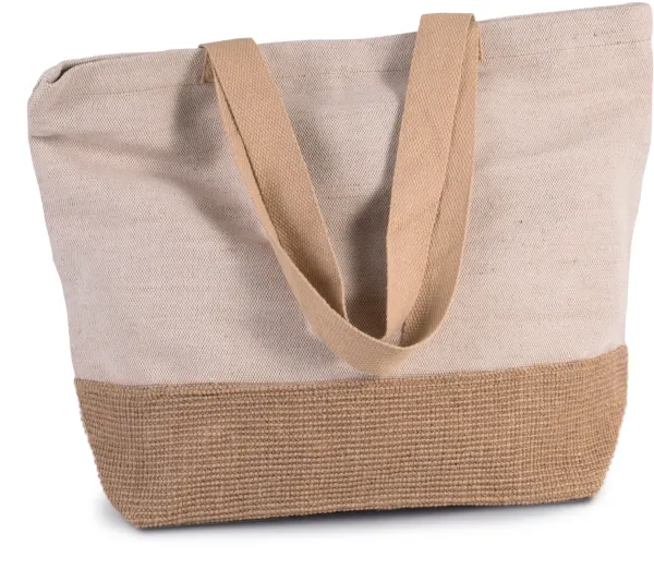 Sac de shopping fourre-tout esprit rustique porté — vue 2