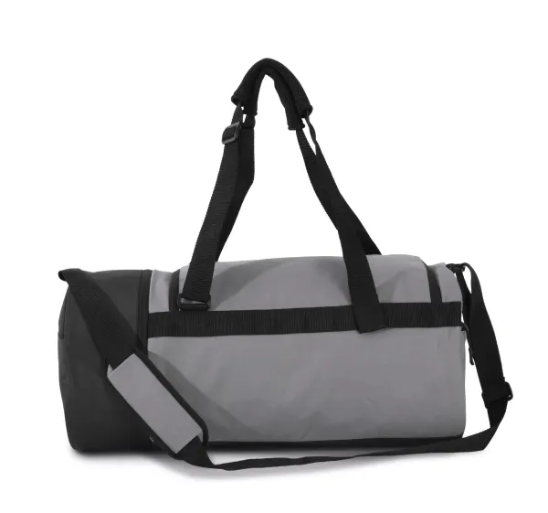 Sac de sport forme tube avec compartiment chaussures séparé porté — vue 4