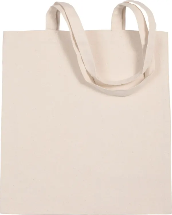 Sac shopping en coton canvas porté — vue 1