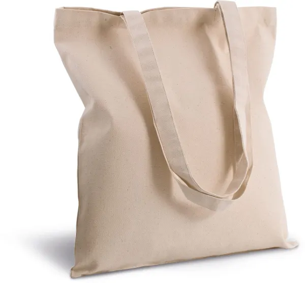 Sac shopping en coton canvas porté — vue 2