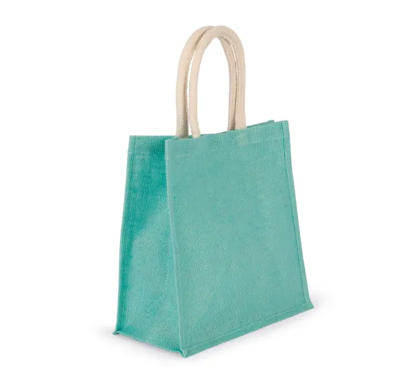 Sac style cabas en toile de jute - grand modèle porté — vue 1