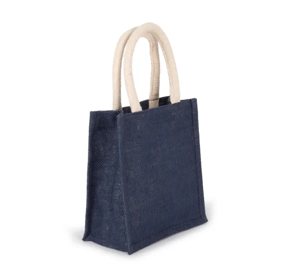 Sac style cabas en toile de jute - petit modèle porté — vue 1