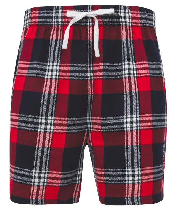 Short à motif tartan porté — vue 1