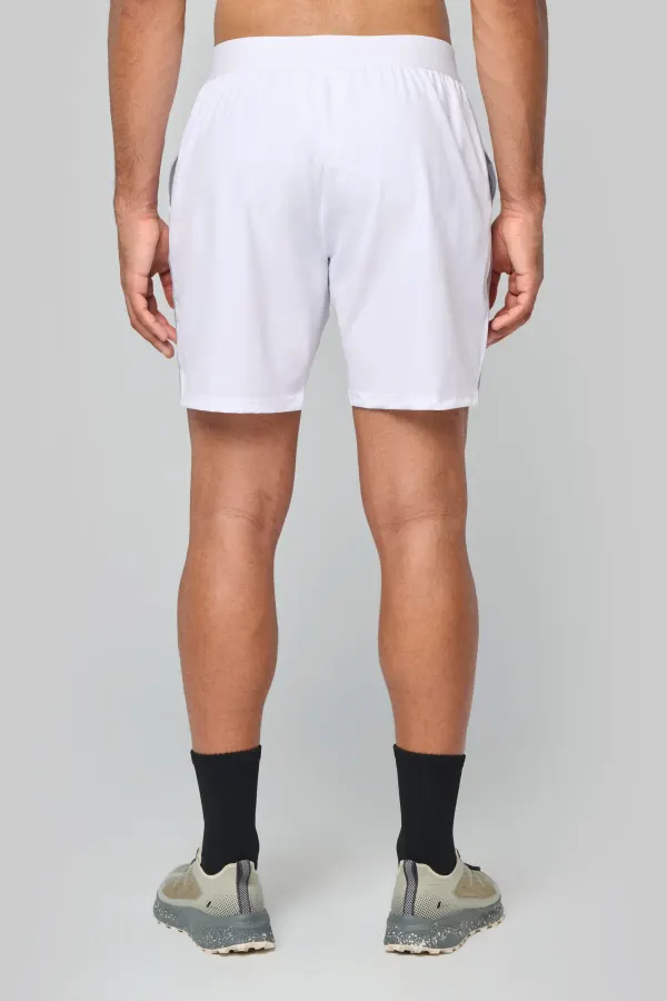 Short de padel bicolore homme porté — vue 1