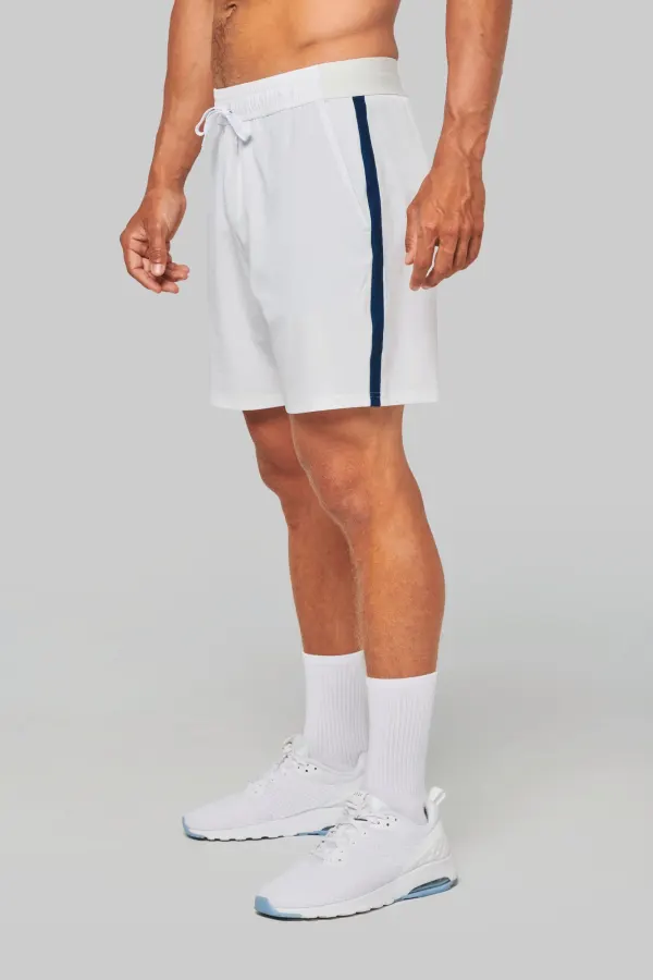 Short de padel bicolore homme porté — vue 2