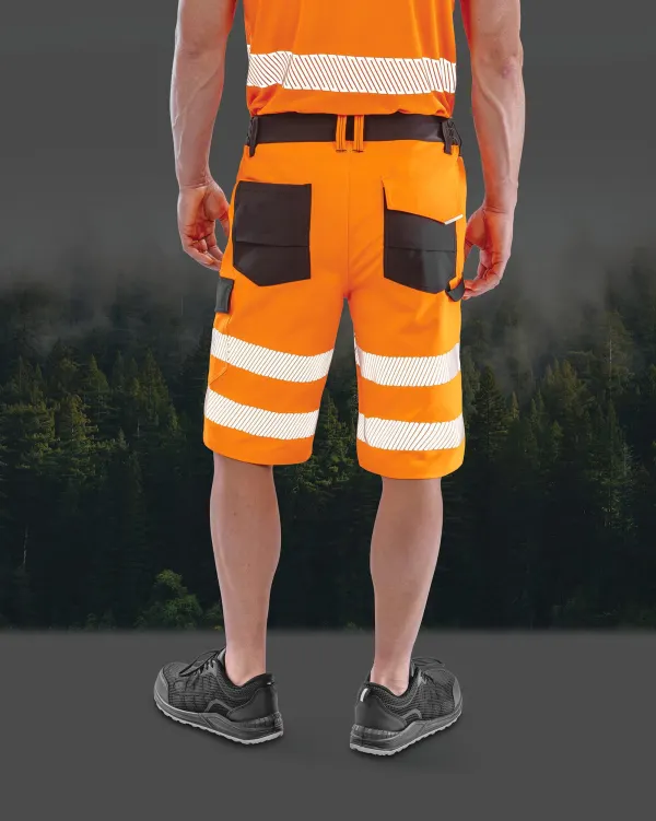 Short de sécurité stretch recyclé Safe-Guard porté — vue 1