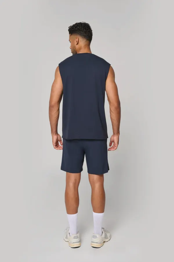 Short écoresponsable 2 en 1 avec sous short intégré homme porté — vue 4