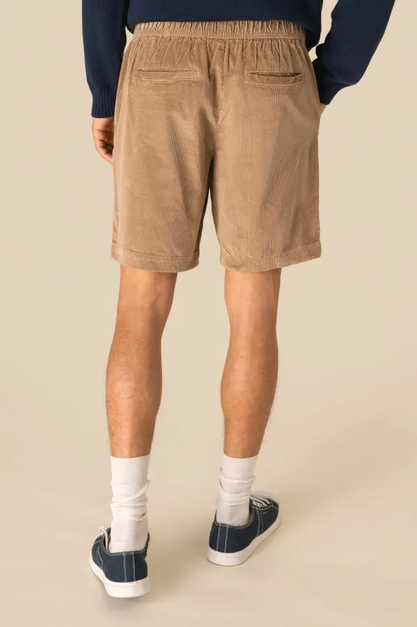 Short écoresponsable en velours côtelé homme porté — vue 3