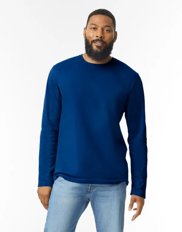 Softstyle Adult Long Sleeve T-Shirt porté — vue 4