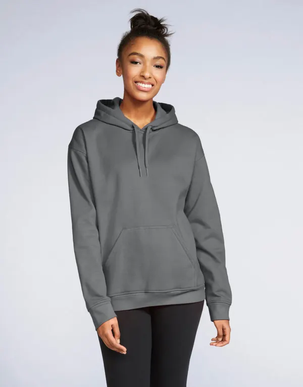 Softstyle Midweight Fleece Adult Hoodie porté — vue 1